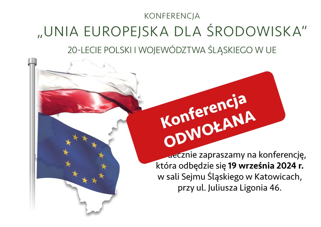 Konferencja ?Unia Europejska dla środowiska? - odwołana