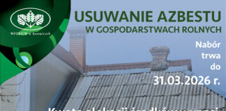 Wznowienie naboru wniosków na usuwanie azbestu WFOŚiGW w Katowicach wznawia nabór wniosków na usuwanie azbestu z gospodarstw rolnych!