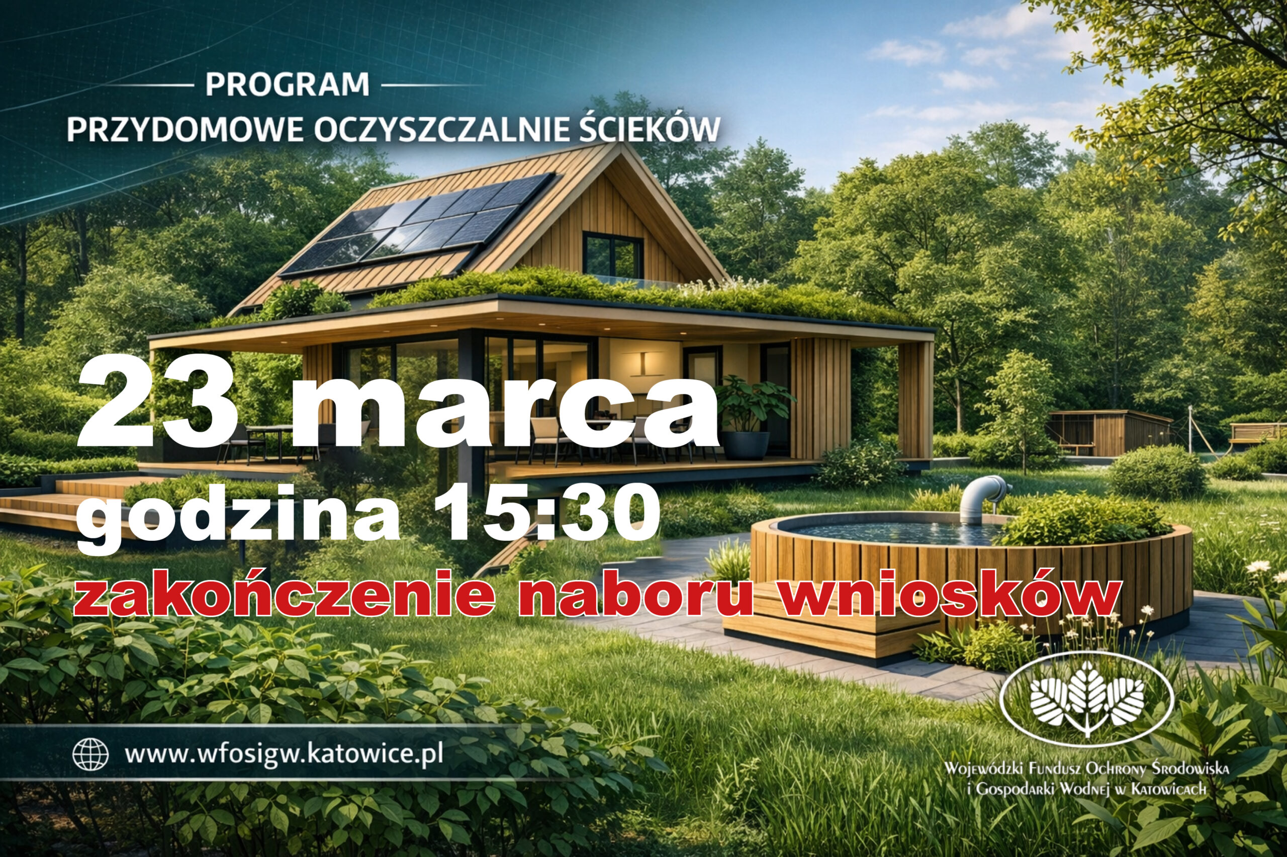Przydomowa oczyszczalnia &ndash; zakończenie naboru wniosk&oacute;w